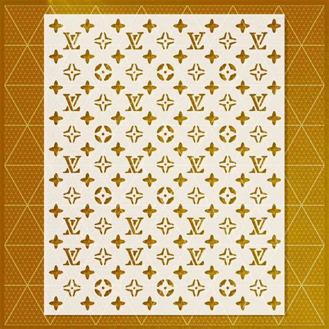 louis vuitton paint stencil|louis vuitton stencil edible sheets.